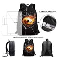thumbnail image 6 of Uorisanigo Children Fire Football Backpack School 5-15 Year Large Capacity School Bag Backpack for Girls Boys Universal Fit Preschool, Elementary, Kindergarten17 Inch), 6 of 6