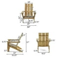 thumbnail image 5 of Christopher Knight Home Zuma Outdoor  Outdoor Acacia Wood Foldable Adirondack Chairs (Set of 2) by  Light Mint, 5 of 5