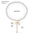 thumbnail image 4 of RUISINERY Simple European Styles Single Layer Imitation Pearls Necklace with Geometric Alloy Pendant for Fashion Forward Women, 4 of 7