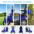 thumbnail image 7 of XlluproidA Heavy-Duty All Terrain 4-Wheel Mobility Scooter, Blue, 500 lb Limit, 7 of 7
