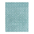thumbnail image 3 of Unique Loom Trellis Shag Collection Area Rug - Ruth (7' 10" x 10' Rectangle Aqua/Ivory), 3 of 9