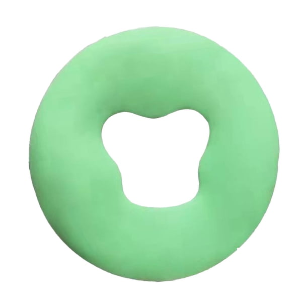 Almohada redonda de relajación facial Zulema cuna de silicona verde Almohadilla facial de masaje de salón