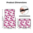 thumbnail image 4 of Daiia Orchids Flowers Printed Car Floor Mats Set of 4, Durable Non Slip Auto Floor Carpet, Car Interior Carpets Proof Foot Pads Anti-Slip Cushion Automoetive Accessories, 4 of 6