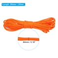 thumbnail image 2 of Cuerda de guía de camping Uxcell Reflectante de Paracord de 4 mm de nylon, cuerda de tienda de 8 metros en color naranja, 2 of 6