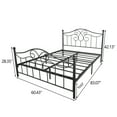 thumbnail image 5 of BTMWAY Queen Size Bed Frame, Heavy Duty Metal Platform Bed with Strong Slat Support, No Box Spring Needed, Modern Bedroom Queen Bed Frame with Headboard and Footboard, Black, 5 of 5