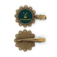 thumbnail image 1 of Tocado de pieza de pelo de horquilla de flor de metal vintage, 1 of 3