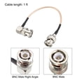 thumbnail image 2 of BNC Macho a BNC Macho Recto Ángulo Coaxial Cable Unique Bargains RG316 RF Coaxial Cable 1Pies 2Uds, 2 of 5