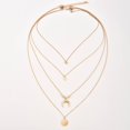 thumbnail image 4 of Wweixi Retro Women Gold Layered Necklaces Personalized Girl Simple Style Long Pendant Chain Bohemian Geometric Choker Set, 4 of 7
