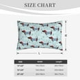 thumbnail image 3 of Fotbe Dachshund Dog Puppy Pillow Cases - Envelope Closure - Luxury, Extra Soft, Cooling Pillow Covers - Wrinkle, Fade, Stain Resistant-14"x20", 3 of 8