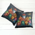thumbnail image 6 of Ambesonne Fantasy Throw Pillow Cover 2 Pack, Oriental Castles Moon, 24", Multicolor, 6 of 7