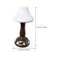 thumbnail image 2 of Lámpara de noche de madera en miniatura (2 unidades) - Lámpara de mesa decorativa para casa de muñecas - Iluminación en miniatura para decoración de casas en miniatura, accesorios de mesita de noche, 2 of 5