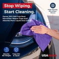 thumbnail image 5 of USANOOKS Microfiber Cleaning Cloths-Microfiber Towels-Purple- Pack of 12 (12.5"x12.5"), 5 of 9
