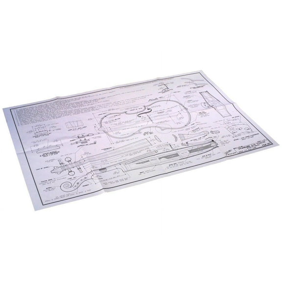 Standard 4/4 Size Violin Plan