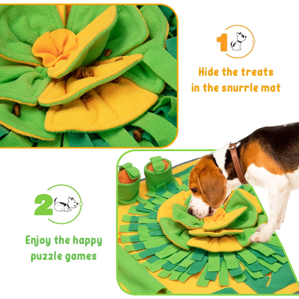 Greenvine Basketball Snuffle Dog mat for Puppies Slow Feeding Dog mat