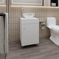 thumbnail image 2 of FM FURNITURE Loli Bathroom Vanity with Integrated Sink White, 2 of 7