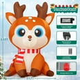 thumbnail image 7 of GOOSH Christmas Inflatable 5 FT Inflatable Reindeer Blow Up Reindeer Inflatable, Reindeer Outdoor Decorations Christmas Inflatables Reindeer with Lights, Xmas Outside Decorations for Lawn/Garden, 7 of 7
