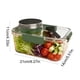 thumbnail image 4 of Recipiente para ensalada para llevar con aderezo, tarro de cristal a prueba de fugas, lonchera de plástico sin BPA para casa, oficina y viajes., 4 of 7