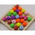 thumbnail image 3 of U8MO 100 Fluo Neon Beads Acrylic Round Beads 10mm(3/8") Rubber Tone Color Choice-Hot Pink, 3 of 7