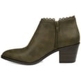 thumbnail image 3 of Journee Womens Tessa Inside Zip Stacked Heel Booties, 3 of 10