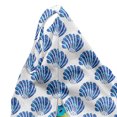 thumbnail image 5 of Marine Lounger Chair Bag, Sea Shells in Pastel Watercolor Style Exotic Hawaiian Paradise Beach Aquarelle, High Capacity Storage with Handle Container, Lounger Size, Navy Blue White, by Ambesonne, 5 of 5