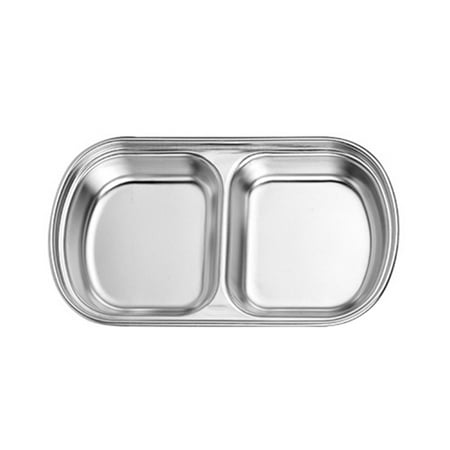 

Jzenzero Hot Pot Barbecue Stainless Steel Sauce Dishes Spices Flavor Condiment Dip Bowls Dish Dipping Dish For Bowl Mini Condiment Silver 1pcs 2 Grid Square Seasoning Dish