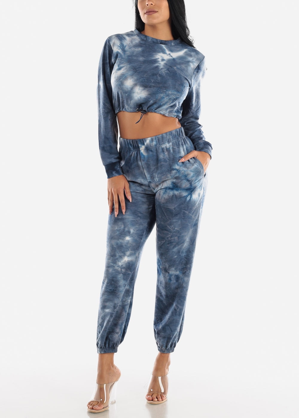 navy blue tapered pants