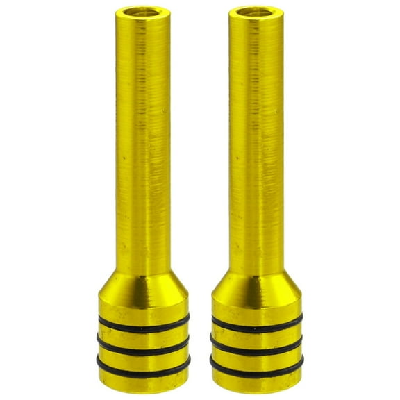 2pcs Yellow Car Door Lock Knobs Interior Door Lock Knob Aluminum Alloy Inner Door Lock Pull Pins Universal for Car