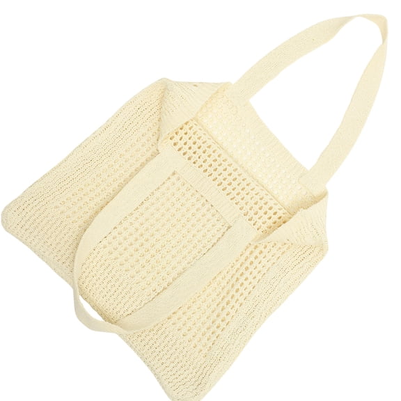 MLINS Hand-Knitted Crochet Shoulder Bag for Women, Stylish Handbag, Girl's Crochet Tote Pouch, Lightweight and
