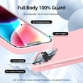 thumbnail image 2 of [5 in 1 for iPhone 14 Plus Case 6.7 inch, with 2 Pack Screen Protector + 2 Pack Camera Lens Protector, Liquid Silicone Slim Shockproof Protective Phone Case (Pink)…, 2 of 12