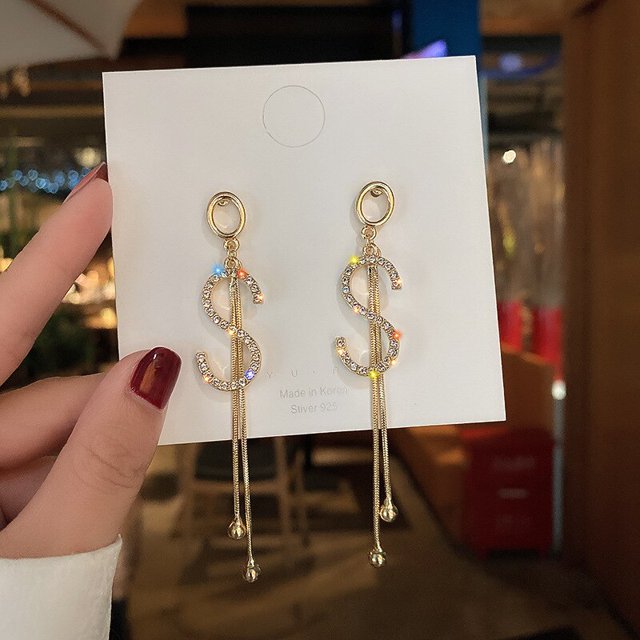 Pendientes colgantes de mariposa para mujer, aretes largos de borla, Color plateado, joyería colgante, regalos para niñas, 2023