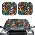 thumbnail image 2 of Goofa Berries and Flowers Pattern 2 Piece Car Windshield Sun Shade Foldable | Front Windshield Shade for Sun, Heat and UV Rays | Sunshade for Car Front Window-, 2 of 7