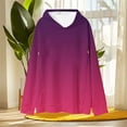 thumbnail image 4 of Wdfiry Women Maternity Nursing Sweatshirt Gradient Color Long Sleeve Pullover Sweatshirt Breastfeeding Hoodie Fall Tops, 4 of 5