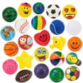 thumbnail image 1 of Paquete de 24 pelotas antiestrés Amazaque 2.5 juguetes sensoriales amarillo unitalla, 1 of 5