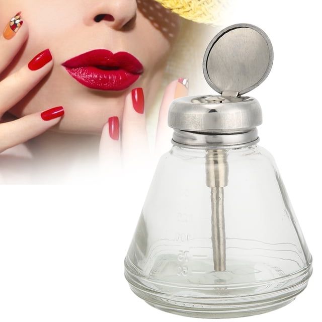 Distributeur de Pompe, Flacon Presse Transparent 150 Ml de Capacité Moins de Volatilisation pour les Projets d'Ongles