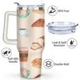 thumbnail image 3 of 40 OZ Tumbler with Handle and Straw Lid Insulated Travel Coffee Mug Cup Reusable Stainless Steel Tumblers for Water, Iced Tea or Coffee, Smoothie and More, 3 of 6