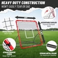 thumbnail image 2 of Red Rebounder Telury de béisbol, resistente, 1,2 x 1,4 m, con 3 ángulos, 2 of 6