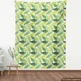 thumbnail image 4 of Ambesonne Tropical Fabric by the Yard Upholstery, Exotic Palm Foliage Art, 3 Yards, Fern Green and White, 4 of 5