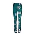 thumbnail image 4 of Luxalzxs Christmas Leggings for Women Full Length High Waist Tummy Control Leggings Sports Running Gym Fitness Workout Yoga Pants Snowflakes Holiday Tights, 4 of 5
