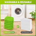 thumbnail image 5 of 6PCS Chenille Mop Refill Pads for Home Use, Reusable and Washable Microfiber Pads for Wet and Dry, Compatible with Most Standard 10-12 Inch Mops, 5 of 6
