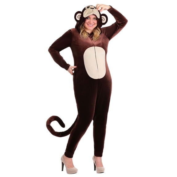 Plus Size Monkey Around Jumpsuit Costume for Women