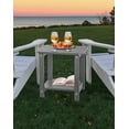 thumbnail image 2 of Table d'Appoint Extérieur Adirondack, Table d'Extrémité Extérieure à 2 Niveaux de 16,7 Pouces pour Patio, Piscine, Véranda, Mobilier de Patio Extérieur Résistant à Toutes les Intempéries Gris, 2 of 12