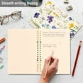 thumbnail image 4 of FORMRS 1-Subject Spiral Notebook 8" x 5" College Ruled 60 Refillable Sheet A5 Hard Cover, Blue Floral Rabbit, 4 of 7