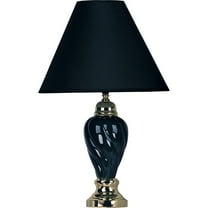Ore Furniture 6116BK 22 in. Ceramic Table Lamp - Black