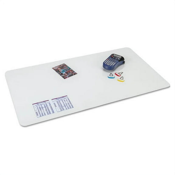 KrystalView Desk Pad with Antimicrobial Protection, Glossy Finish, 22 x 17, Clear | Bundle of 2 Each