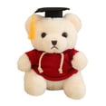 thumbnail image 2 of Oso De Peluche Graduado, Osito De Peluche Académico, Adorable Peluche Con Toga Y Birrete Doctoral, Regalo De Peluche Para Celebrar Logros, Cojín Decorativo, 2 of 9