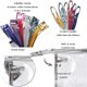 thumbnail image 4 of 6 bolsas de cosméticos transparentes impermeables con cremallera, bolsas de maquillaje de plástico transparente VI L, bolsa de aseo de viaje portátil, organizador, estuche para lápices (color) Feliz Sencillez, 4 of 5