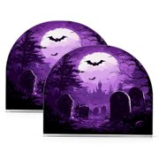 WOBOGO Purple Full Moon Clear Acrylic Napkin Holder Kitchen Tissue Face Towel Cocktail Rack Bar Restaurant Dinner Paper Dispenser