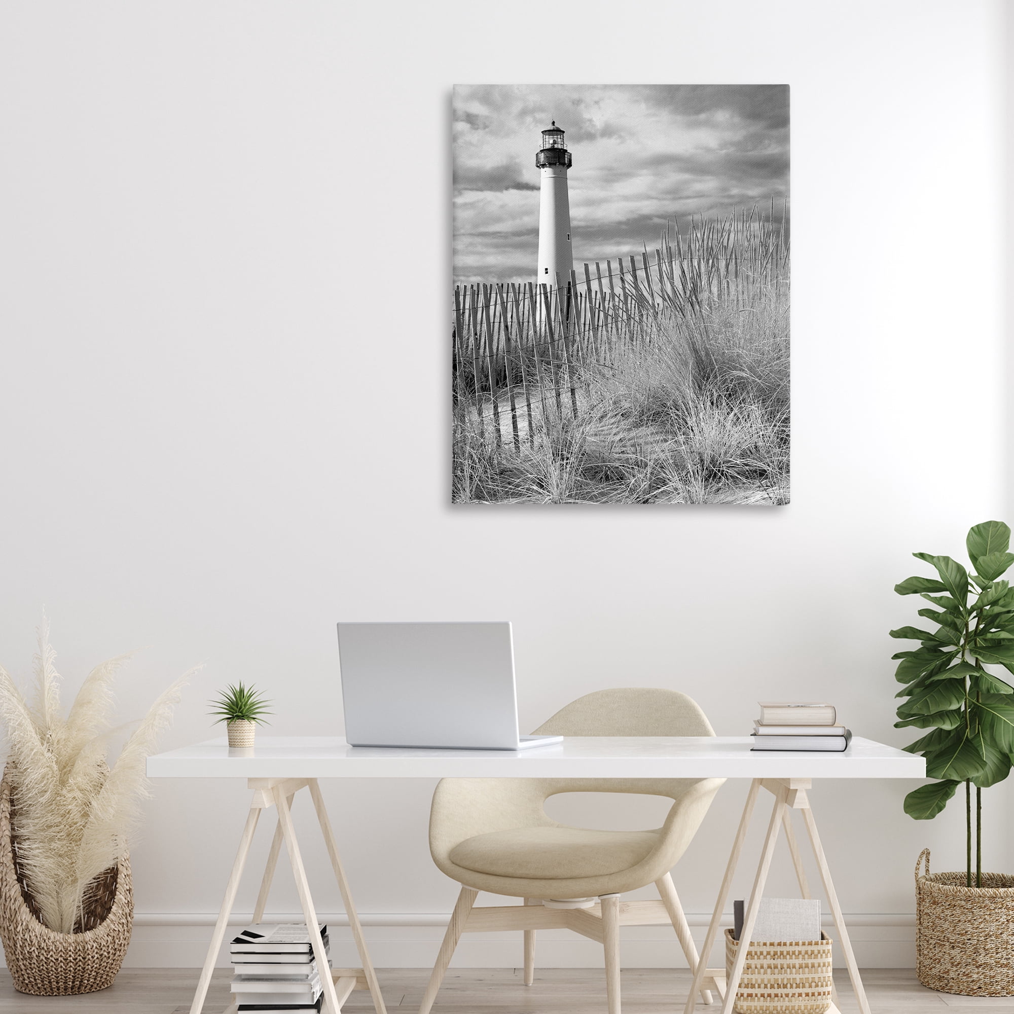 Stupell Industries Cape May Lighthouse View Canvas Wall Art, design by MJ Photography