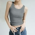 thumbnail image 1 of Women's Tanks & Seamless Ribbed with Built-In Bra Support for Daily Layering and Casual Wear Soft Stretch Tank Top for All Seasons, 1 of 4