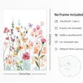 thumbnail image 3 of Hieng Wildflower Canvas Wall Art for Bedroom – Botanical Floral Wall Art, Pink Watercolor Flower Pictures Wall Decor, Aesthetic Nature Landscape Prints for Living Room（Only canvas）, 3 of 6